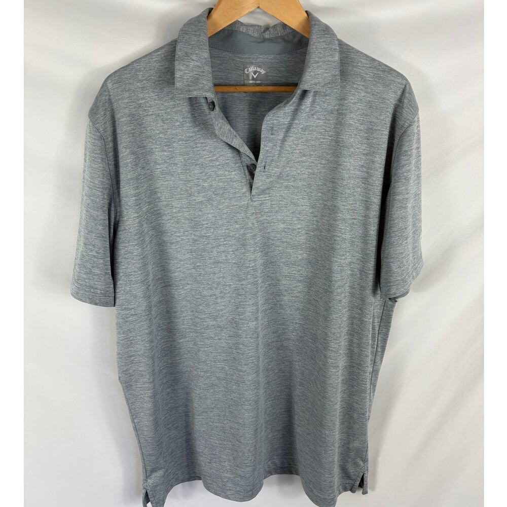 Callaway Opti Dri Grey Mens Polo Active Shirt Size Large